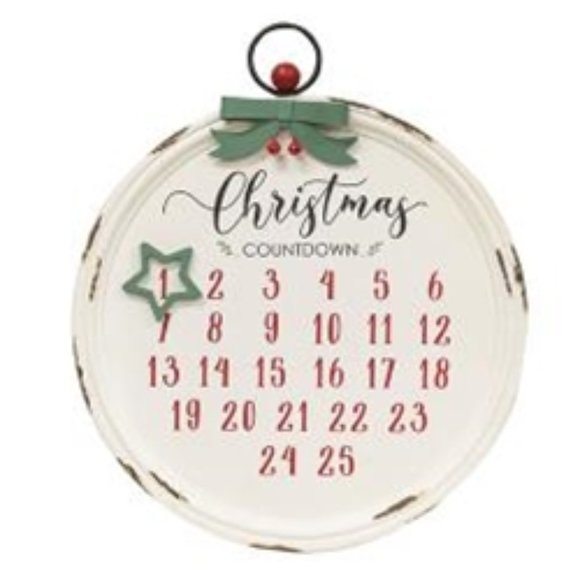 Other - NWT Distressed Christmas Magnetic Countdown Sign